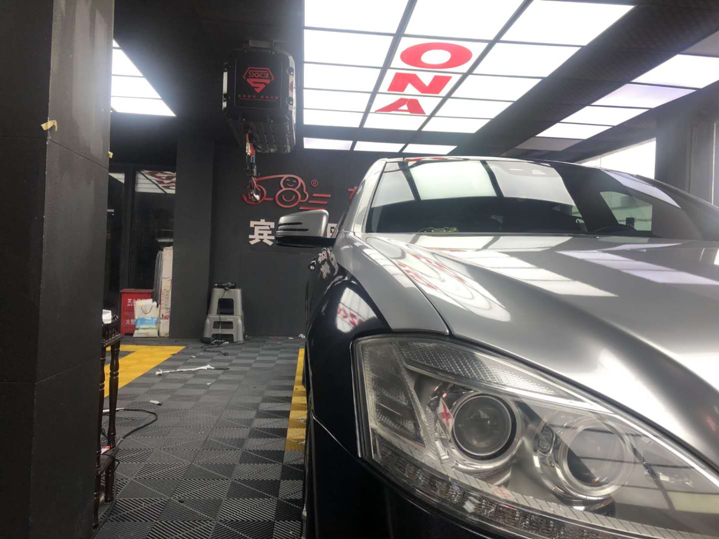 奔驰S350改色，双拼