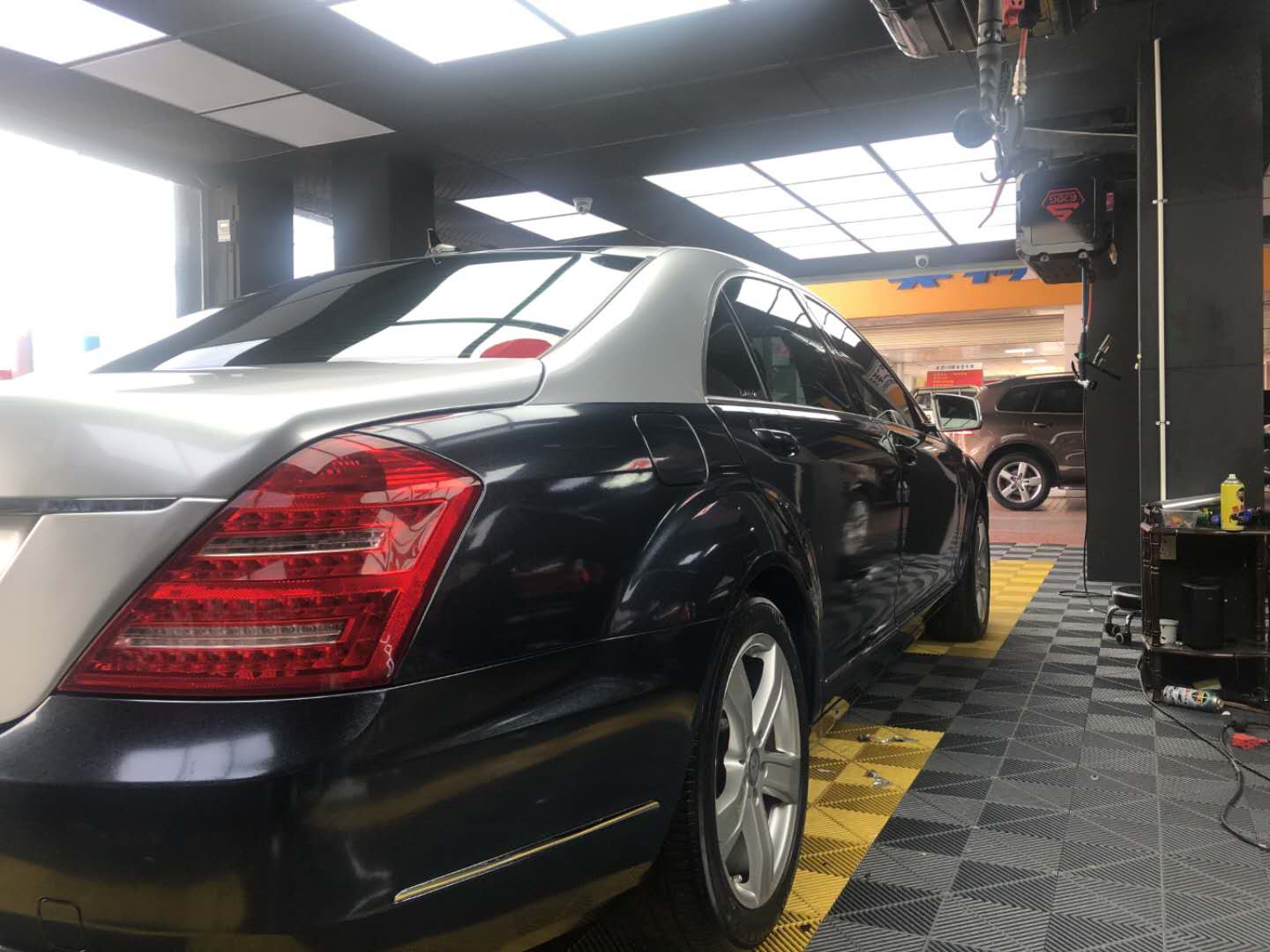奔驰S350改色，双拼