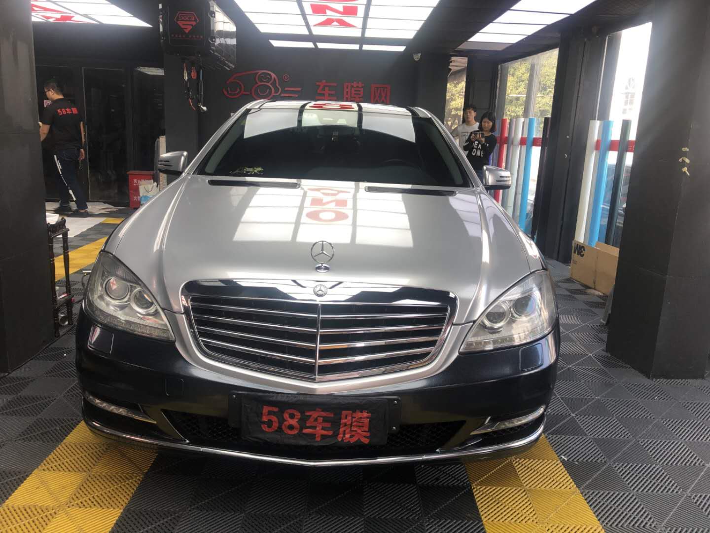 奔驰S350改色，双拼