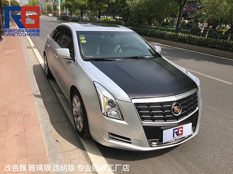 凯迪拉克车身改色电光银