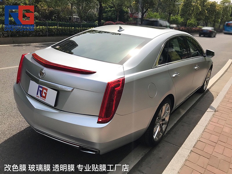 凯迪拉克车身改色电光银