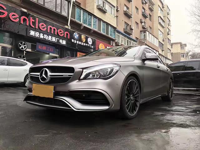 奔驰CLA车身改色电光钛灰