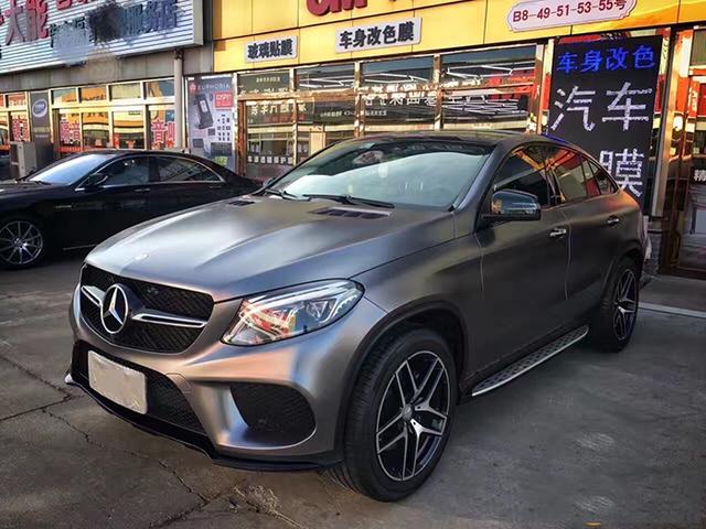 奔驰GLE电光钨钢全车改色案例