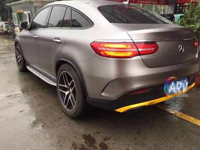 奔驰GLE450电光钛灰车身改色贴膜