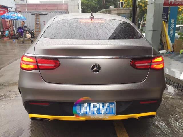 奔驰GLE450电光钛灰车身改色贴膜