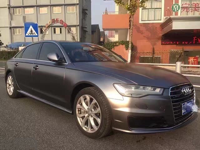 奥迪A6L电光钨钢车身改色贴膜