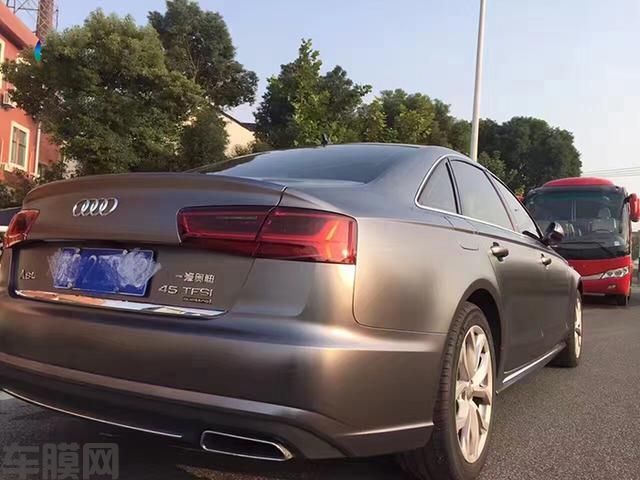 奥迪A6L电光钨钢车身改色贴膜