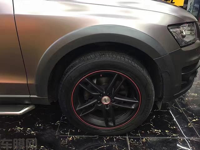 奥迪Q5电光钛灰全车改色案例分享