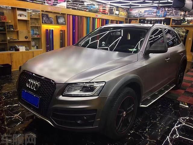 奥迪Q5电光钛灰全车改色案例分享