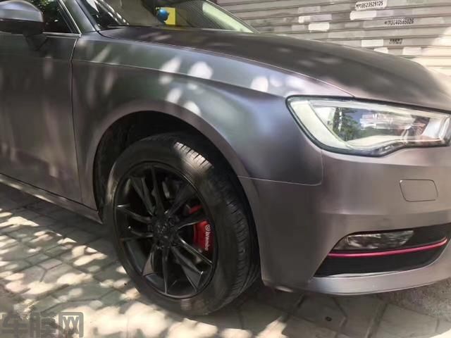 奥迪A3电光钨钢车身改色案例