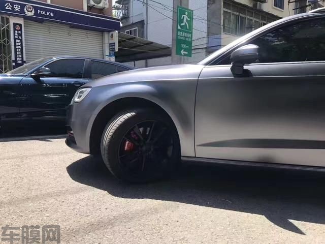 奥迪A3电光钨钢车身改色案例