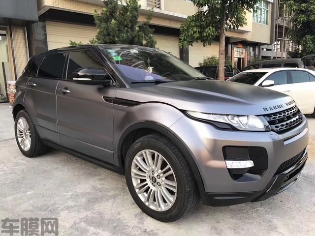 路虎星脉汽车改色电光钨钢车身贴膜效果图