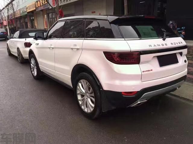 路虎极光曙光白全车改色案例分享 硬汉变身小可爱