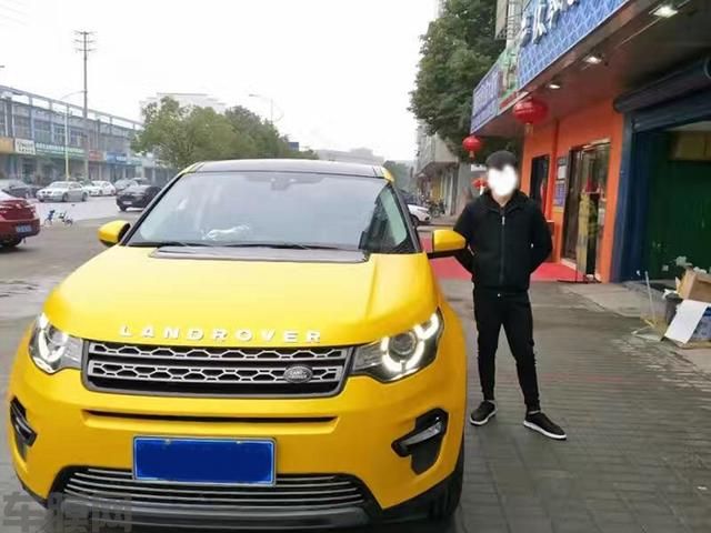 路虎发现神行者电光大黄蜂车身改色案例分享 