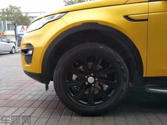 路虎发现神行者电光大黄蜂车身改色案例分享 