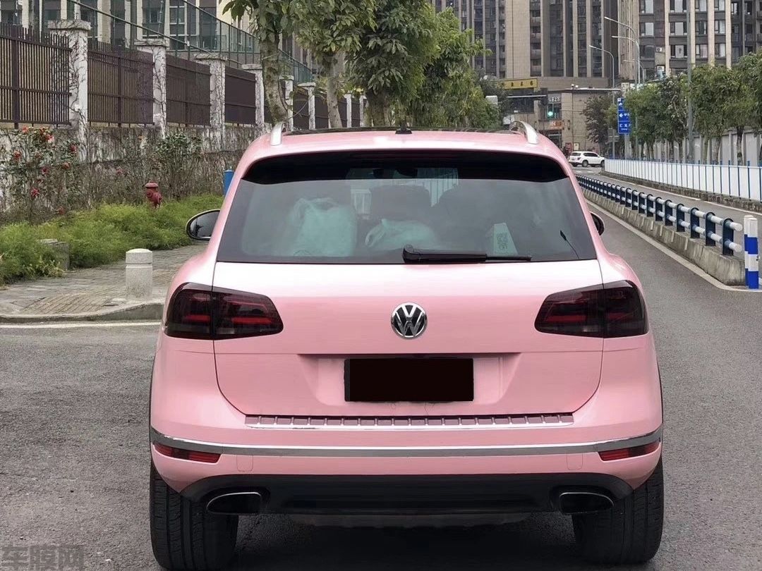 大众途锐 水晶胭脂粉改色膜 效果图