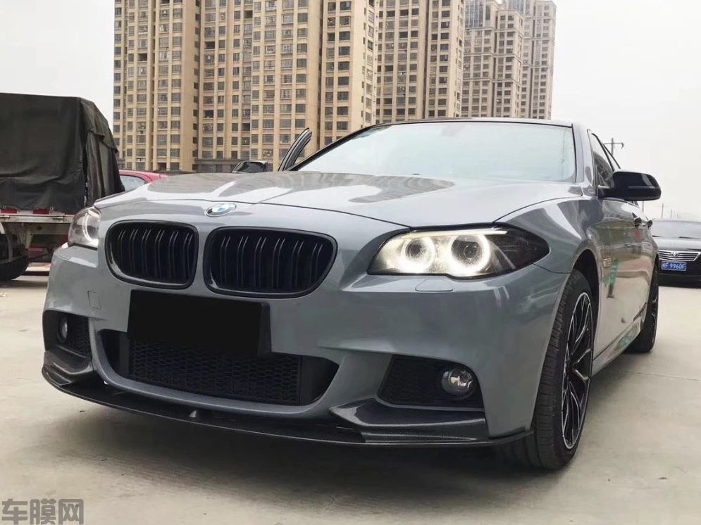 宝马5系 水晶水泥灰（浅）改色膜 效果图