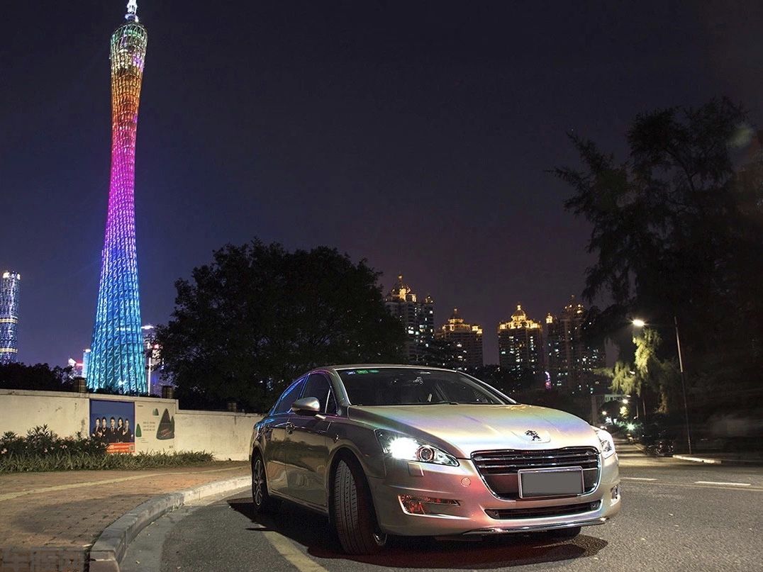 标志508 镭射闪银改色膜 效果图