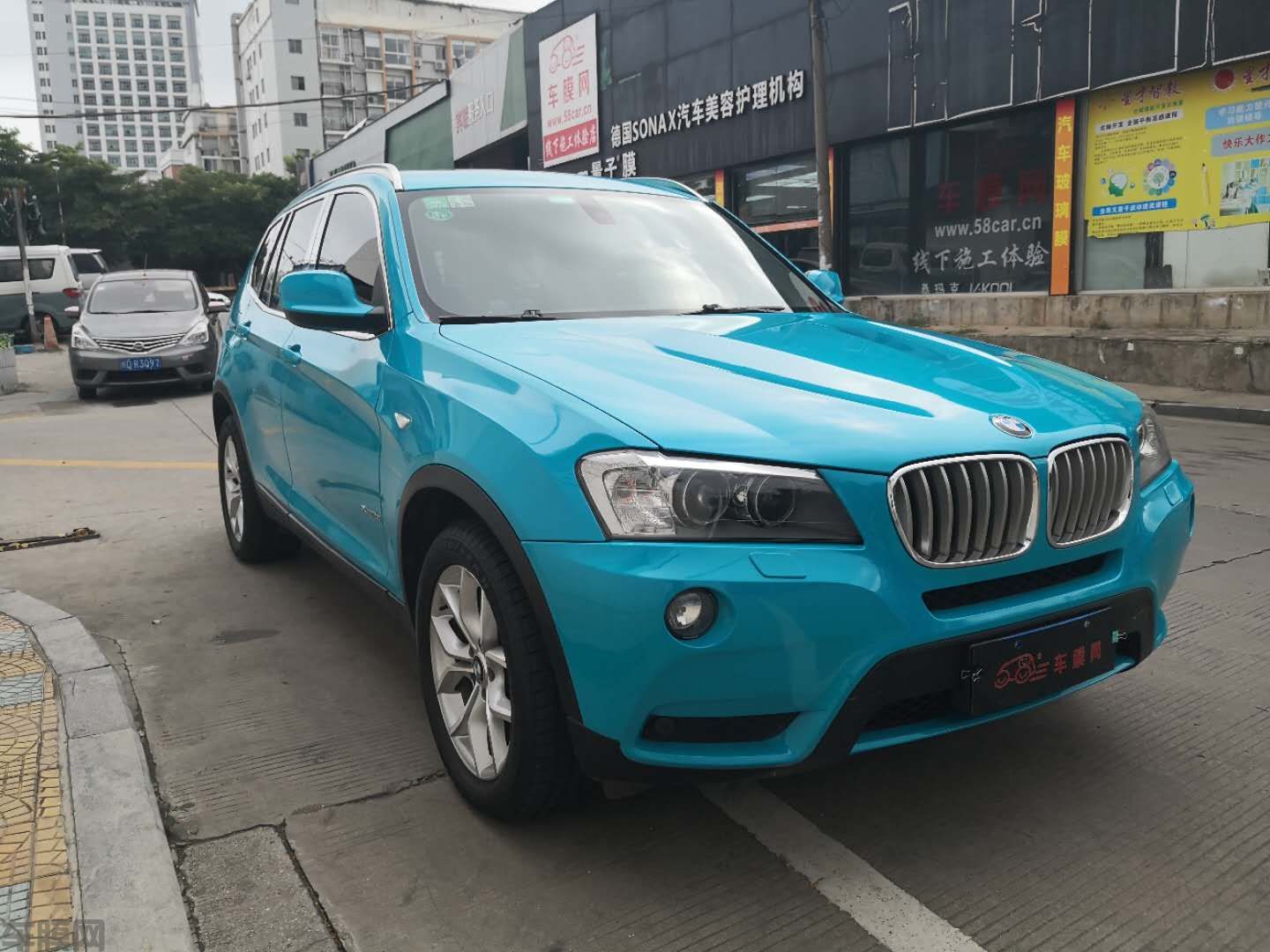 宝马X3 迈阿密蓝改色膜 效果图