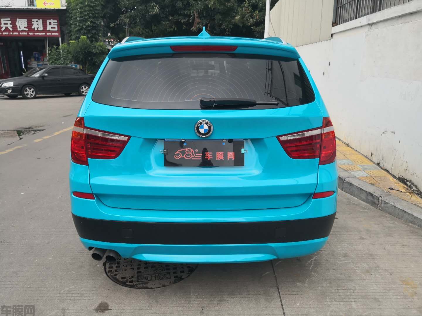 宝马X3 迈阿密蓝改色膜 效果图