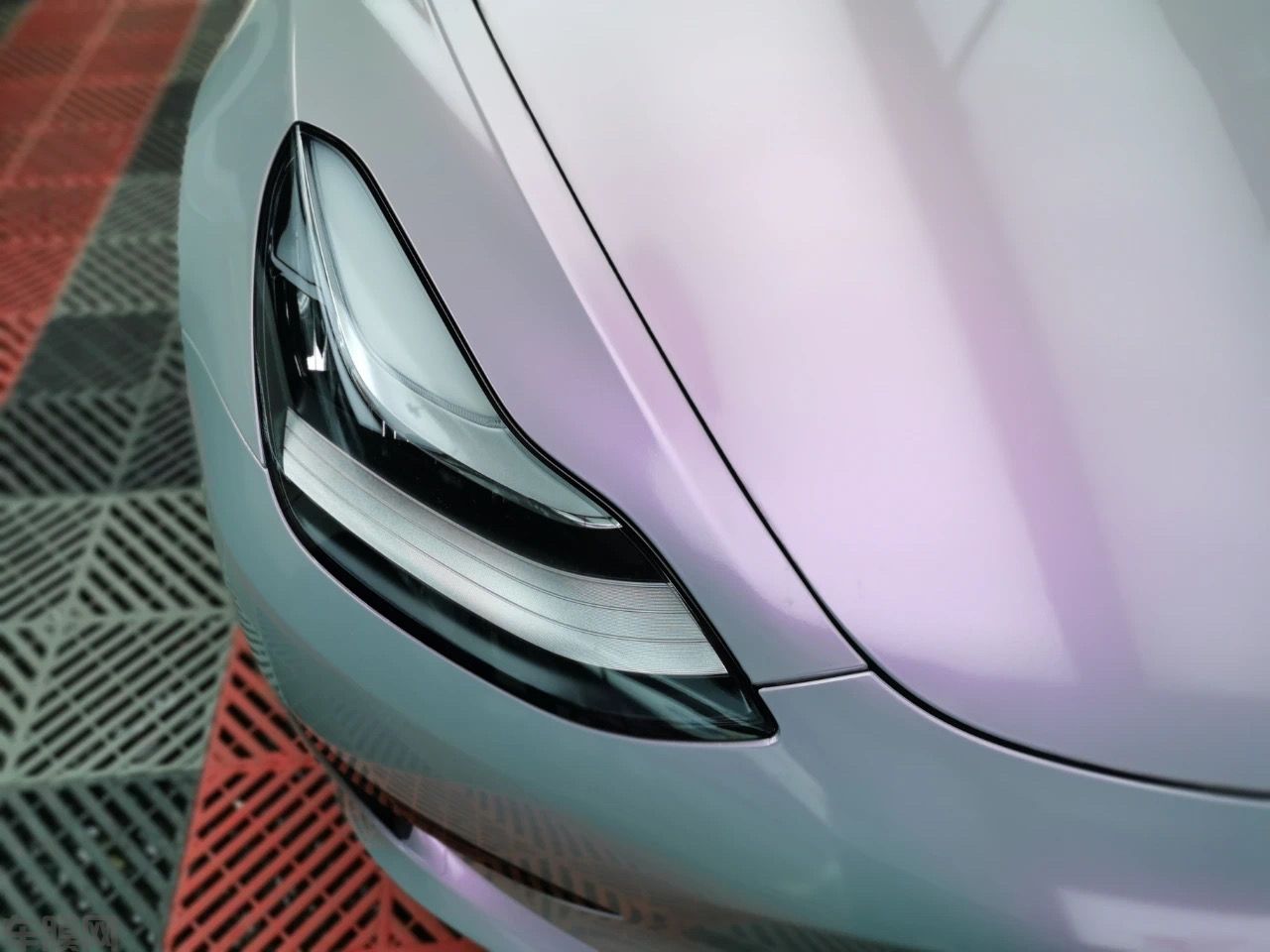 特斯拉Model3 梦幻灰改色膜 效果图