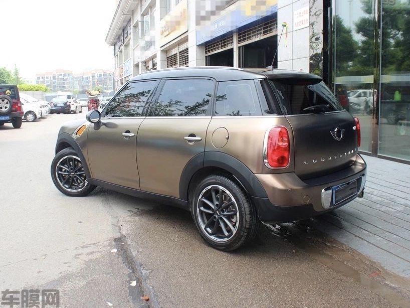 MINI 电光金属咖啡改色膜 效果图