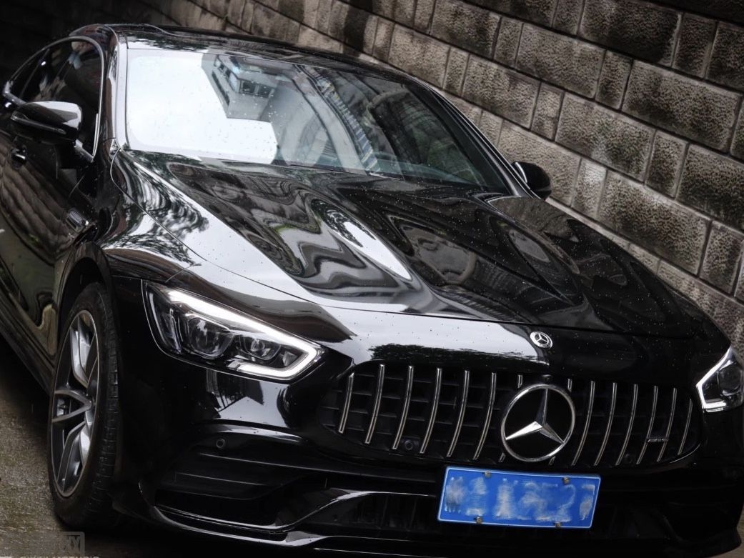 奔驰AMG GT50 超亮金属黑改色膜 效果图