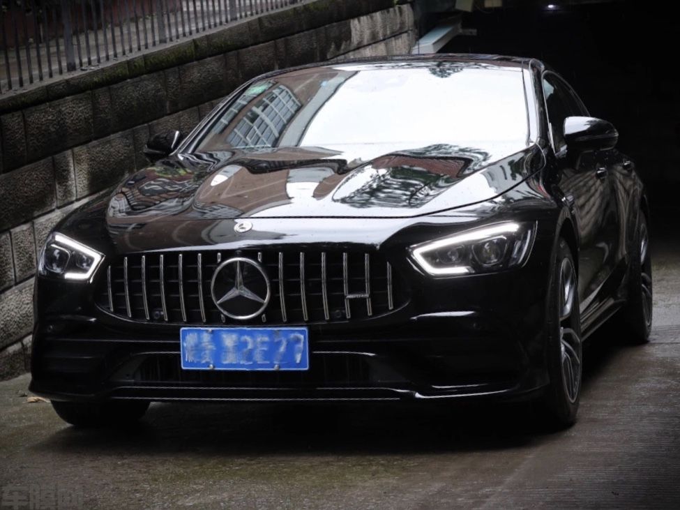 奔驰AMG GT50 超亮金属黑改色膜 效果图