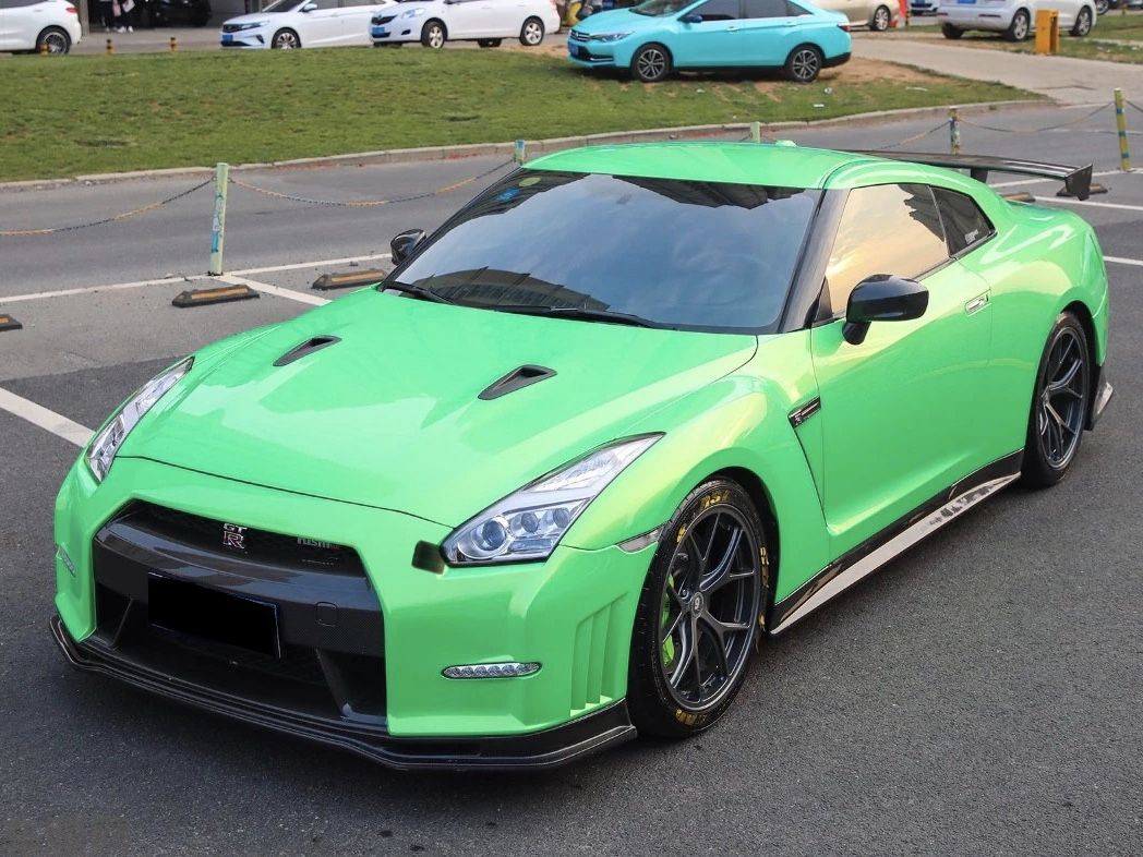 尼桑 GT-R 珊瑚金绿改色膜 效果图
