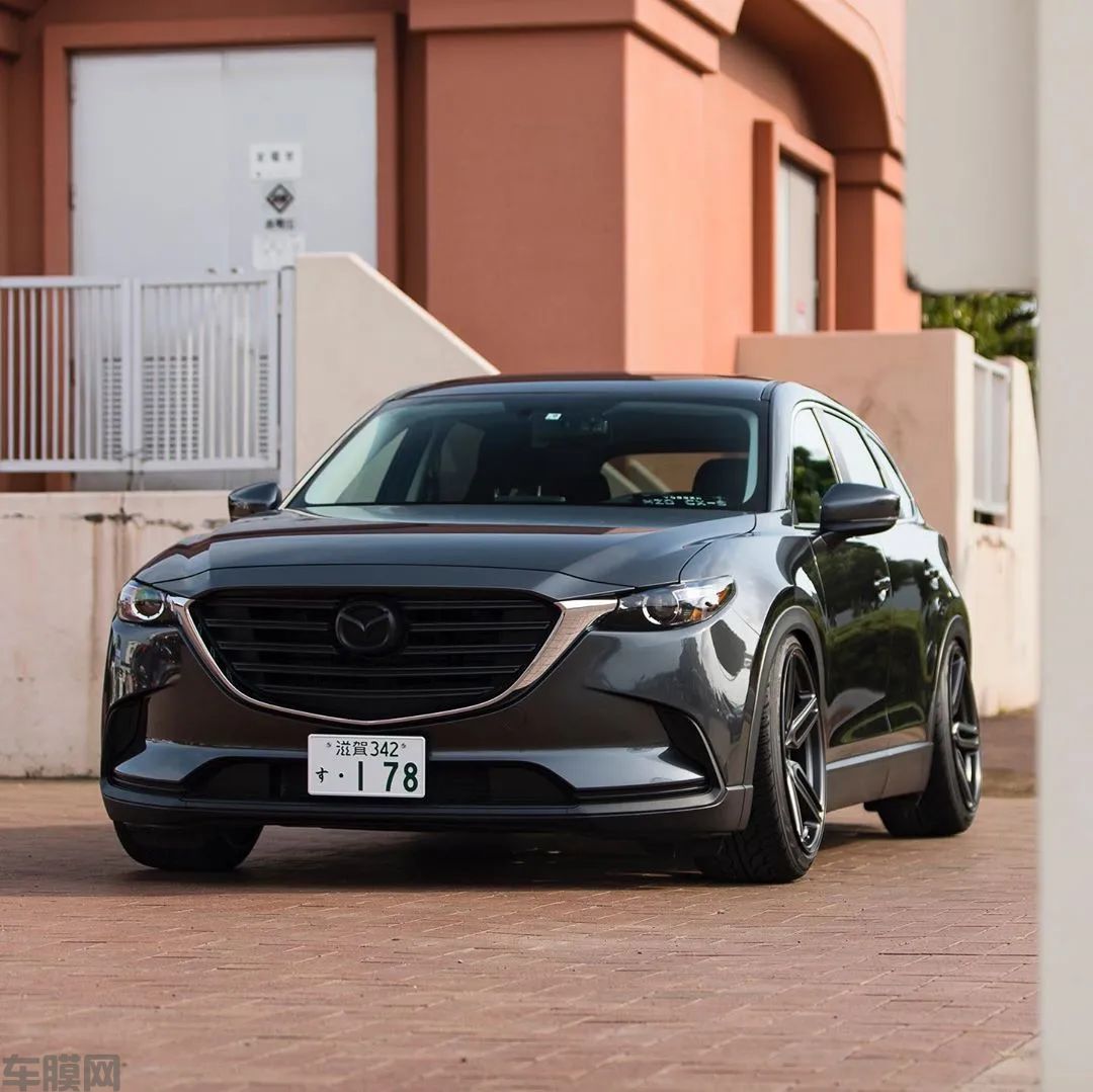 汽车改装｜马自达CX-9改装案例：沃森轮毂+绞牙避震，这姿态完美！
