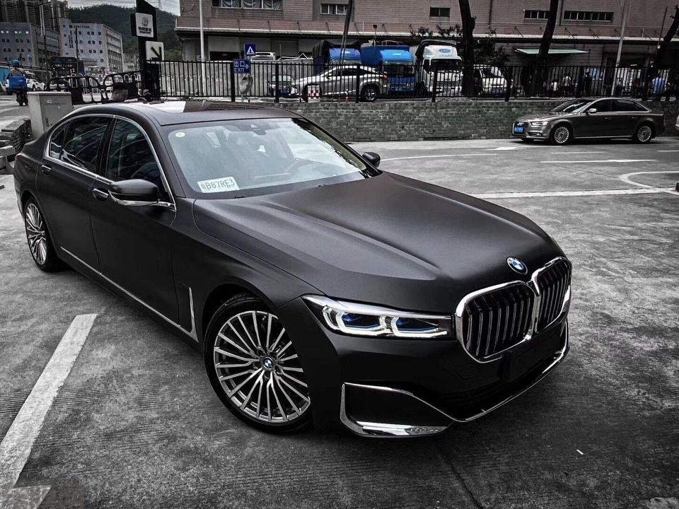宝马740Li 电光金属黑改色膜 效果图