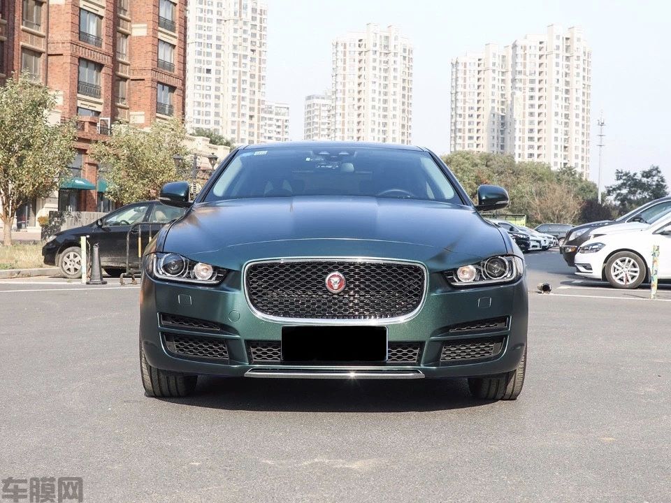 捷豹 XEL 电光墨绿改色膜 效果图