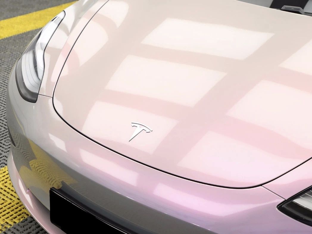 特斯拉 Model3 梦幻灰改色膜 效果图