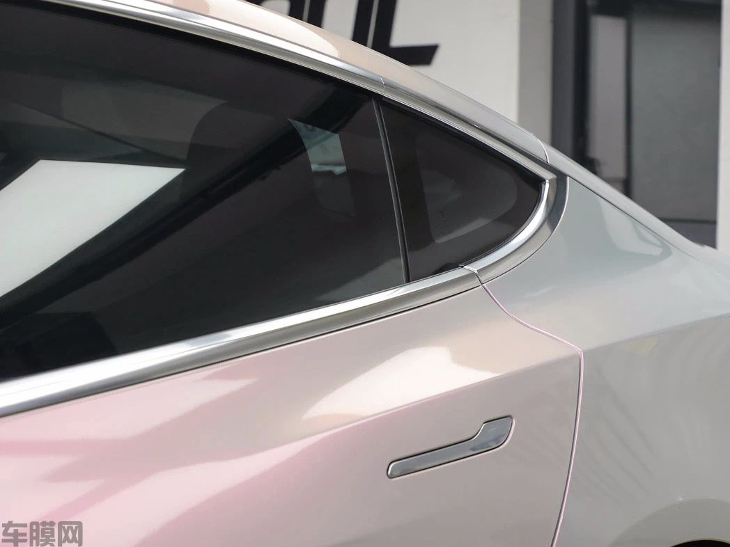 特斯拉 Model3 梦幻灰改色膜 效果图