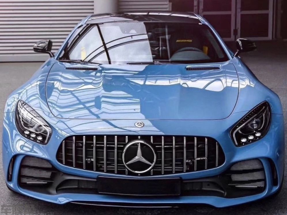 AMG GTR 亮浅天空蓝改色膜 效果图