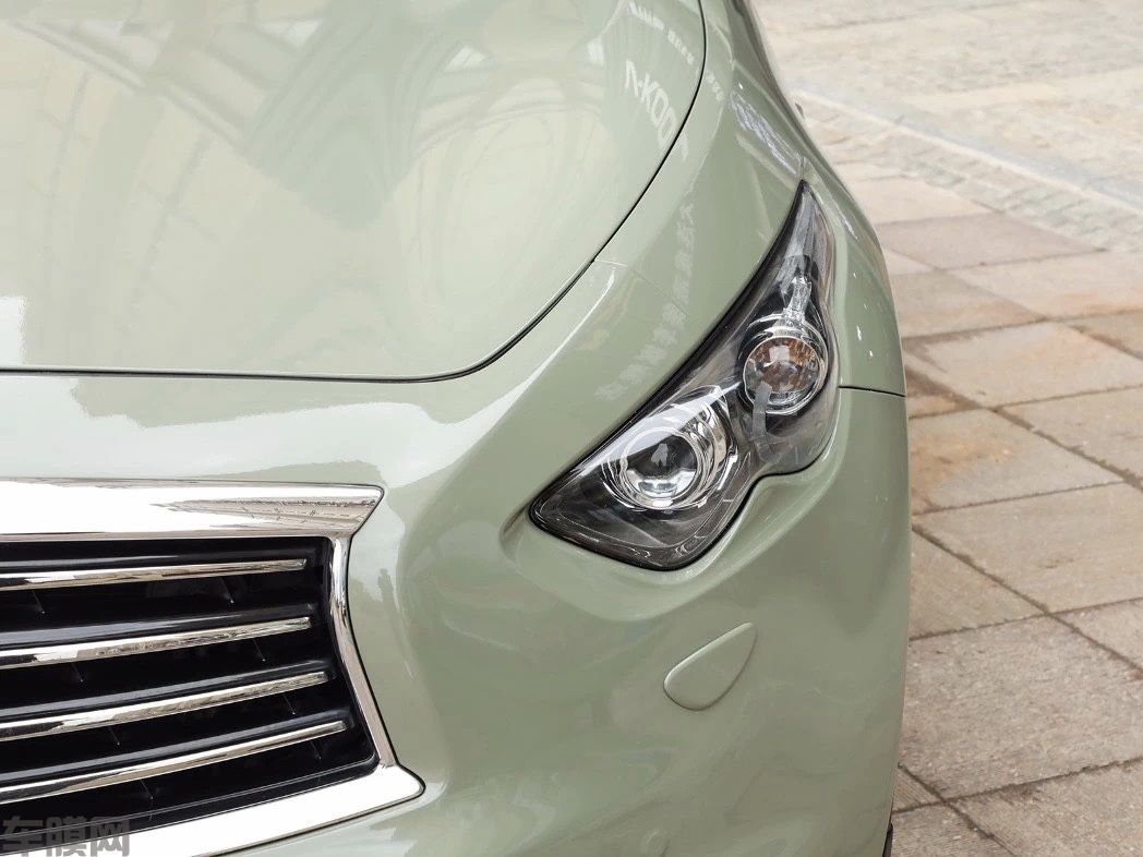 英菲尼迪 QX70 高亮卡其绿改色膜 效果图