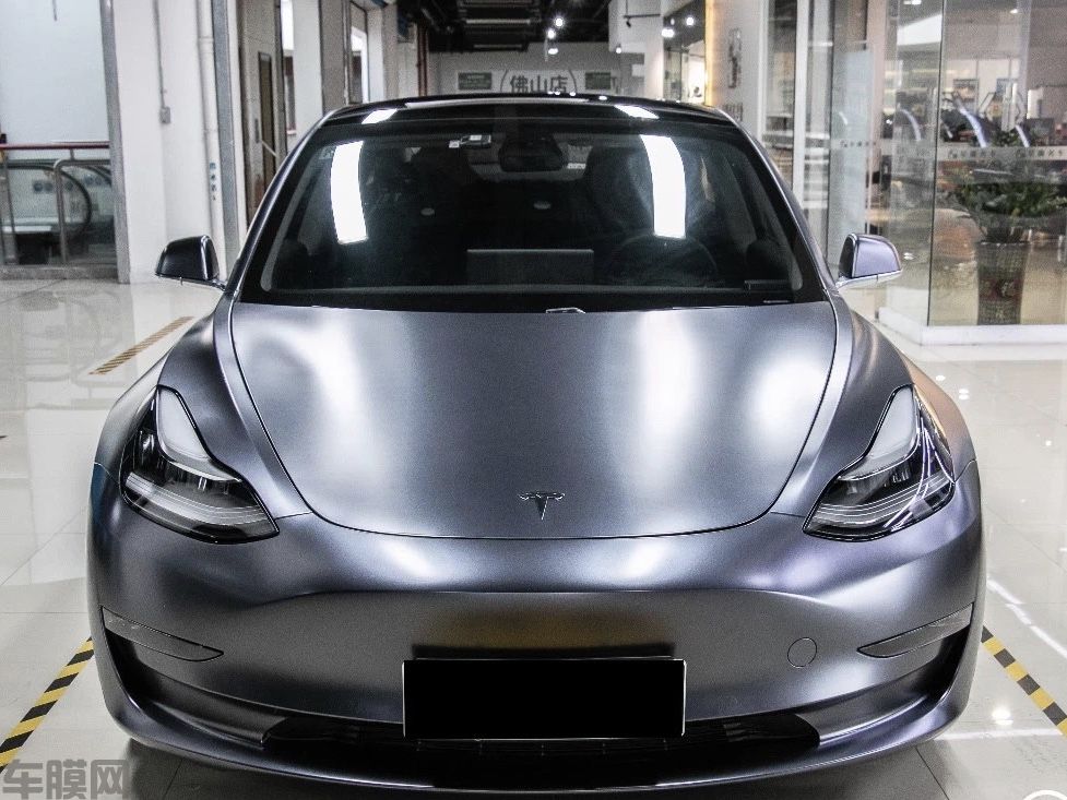特斯拉Model 3 电光太空灰改色膜 效果图