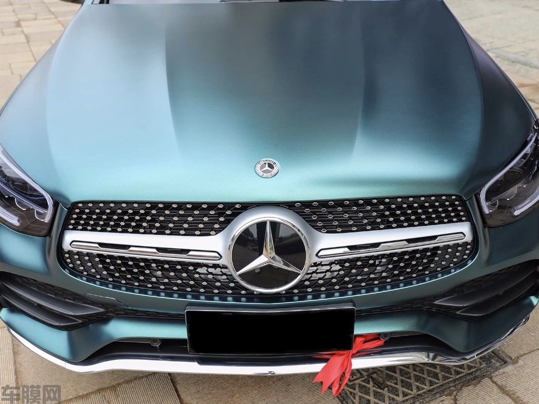 奔驰 GLC300L 电光金属墨绿改色膜 效果图