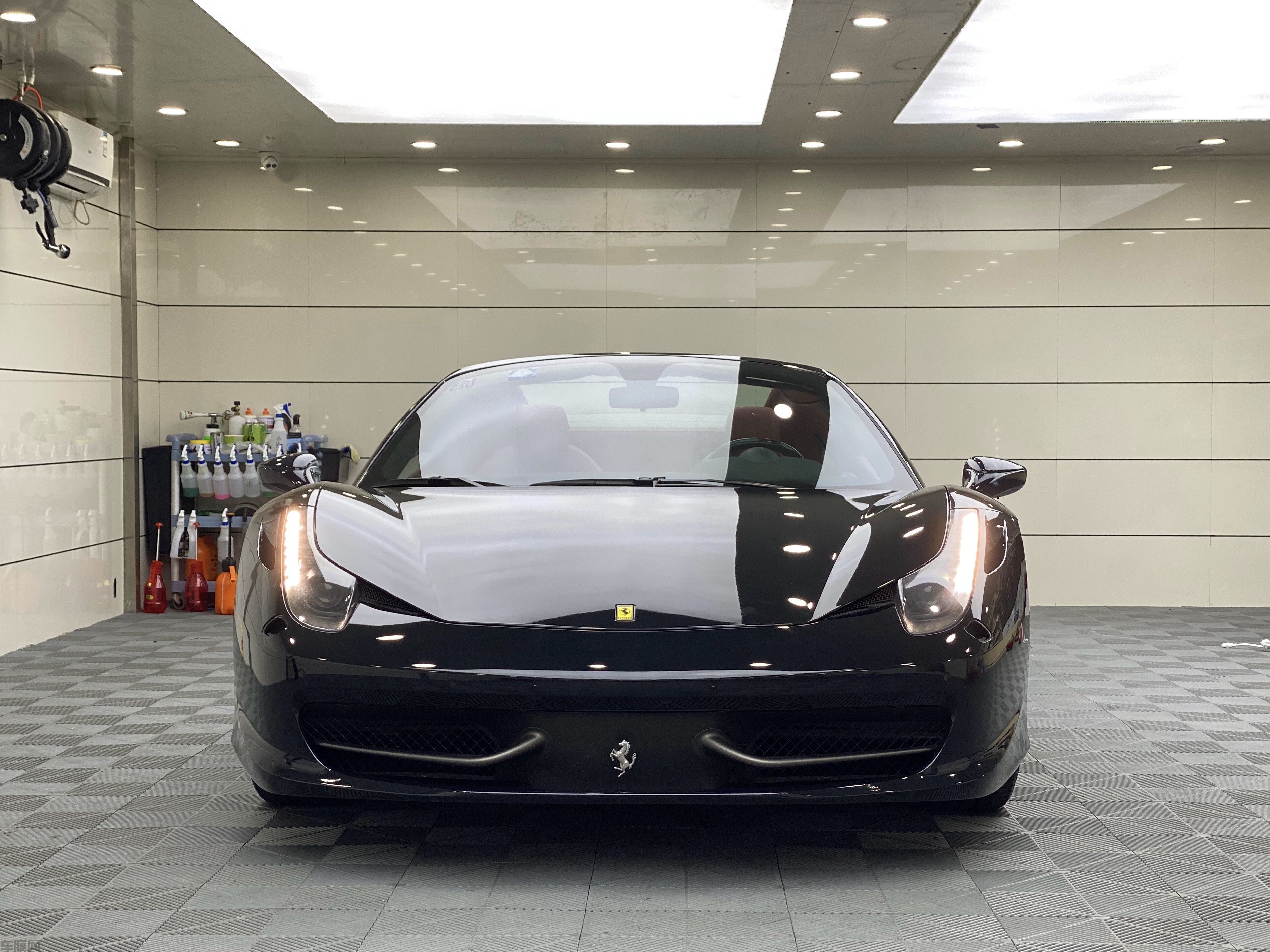 法拉利458 Spider 亮黑改色膜 效果图