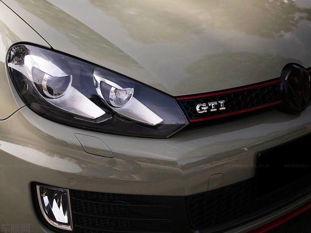 高尔夫GTI 卡其绿改色膜 效果图