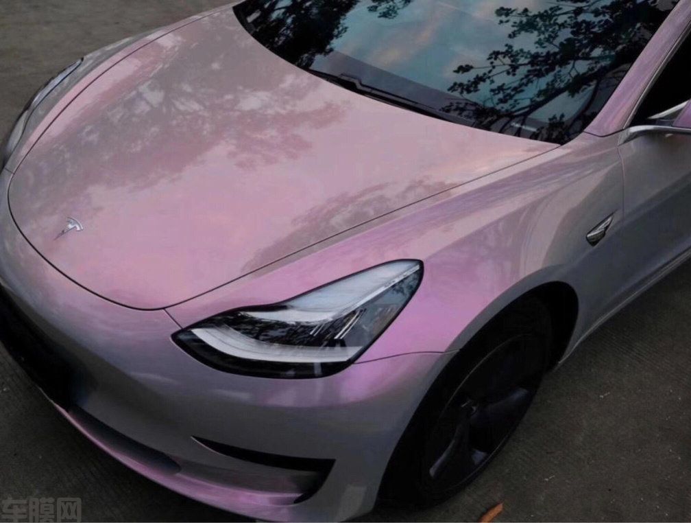 特斯拉Model3 梦幻火山灰改色膜 效果图