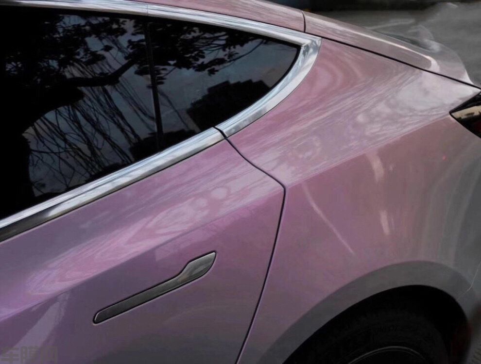 特斯拉Model3 梦幻火山灰改色膜 效果图