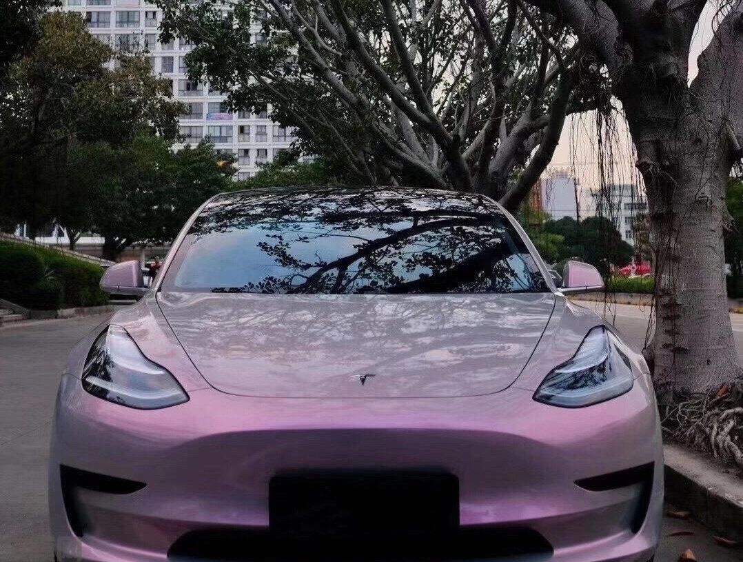 特斯拉Model3 梦幻火山灰改色膜 效果图