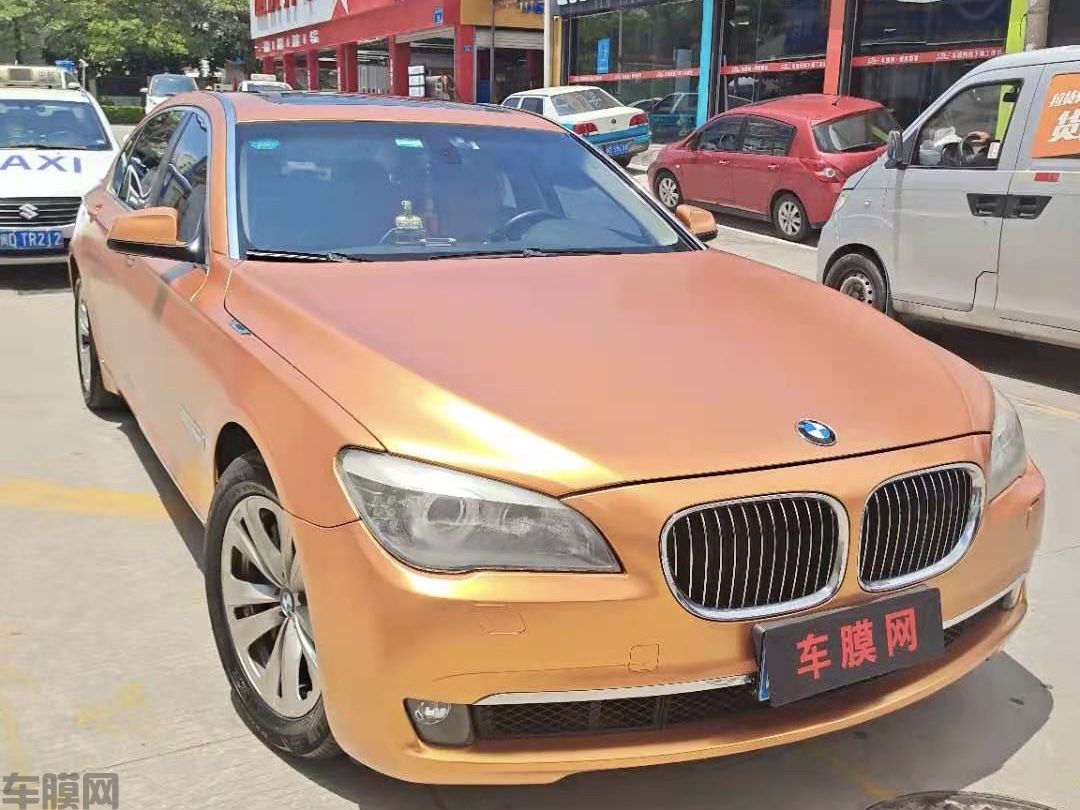 宝马730Li 电光金属铜改色膜 效果图