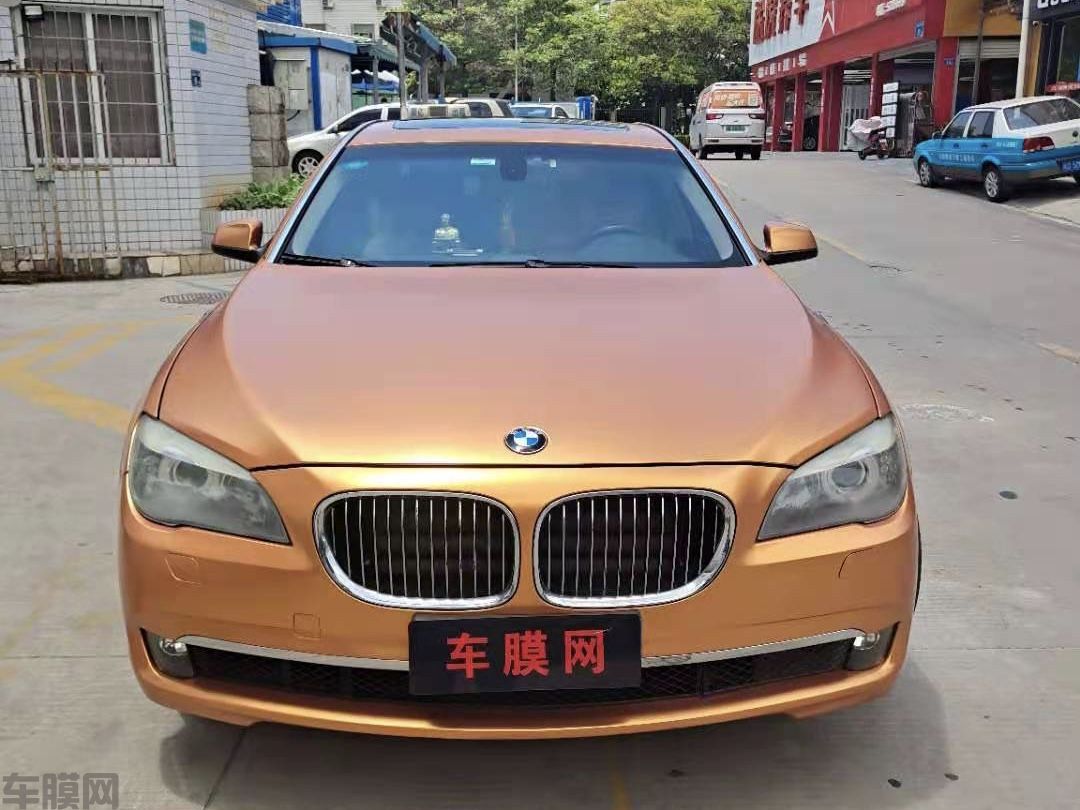 宝马730Li 电光金属铜改色膜 效果图