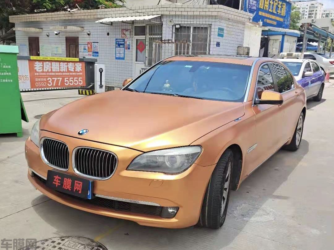 宝马730Li 电光金属铜改色膜 效果图