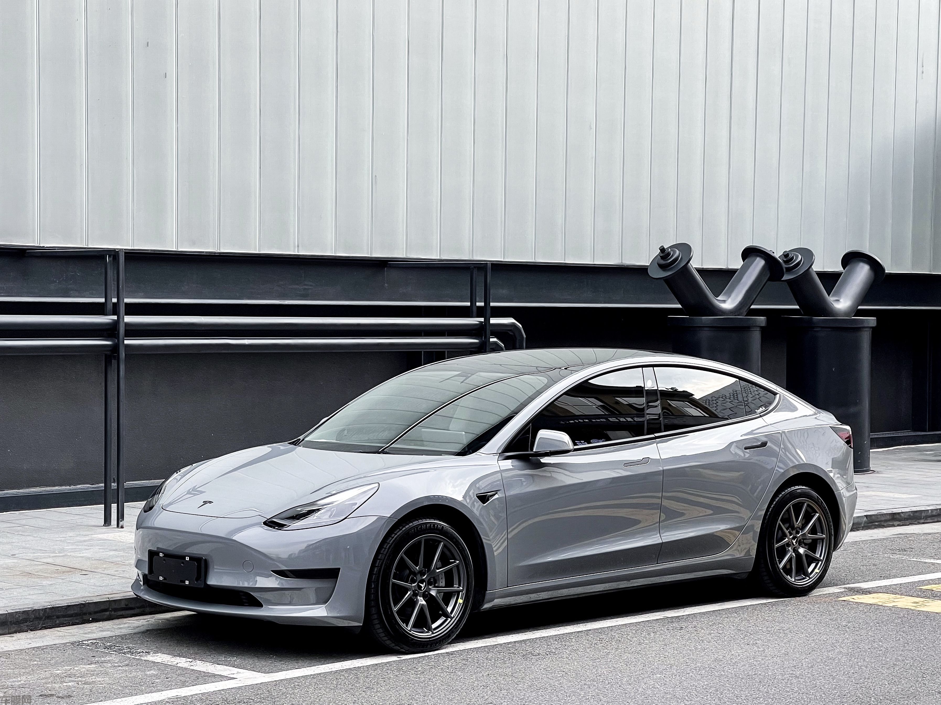 特斯拉Model3 纳多灰改色膜 效果图
