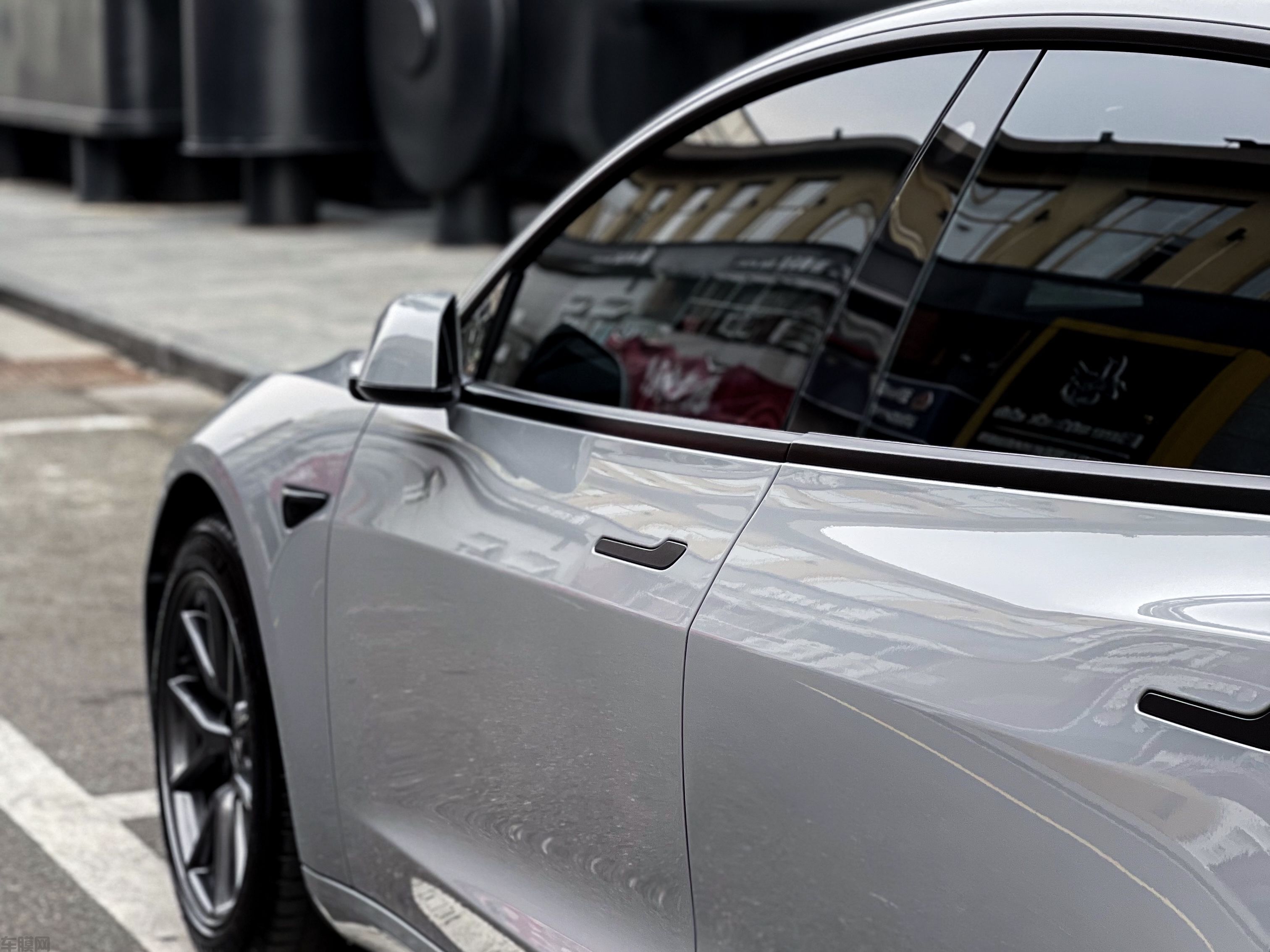 特斯拉Model3 纳多灰改色膜 效果图