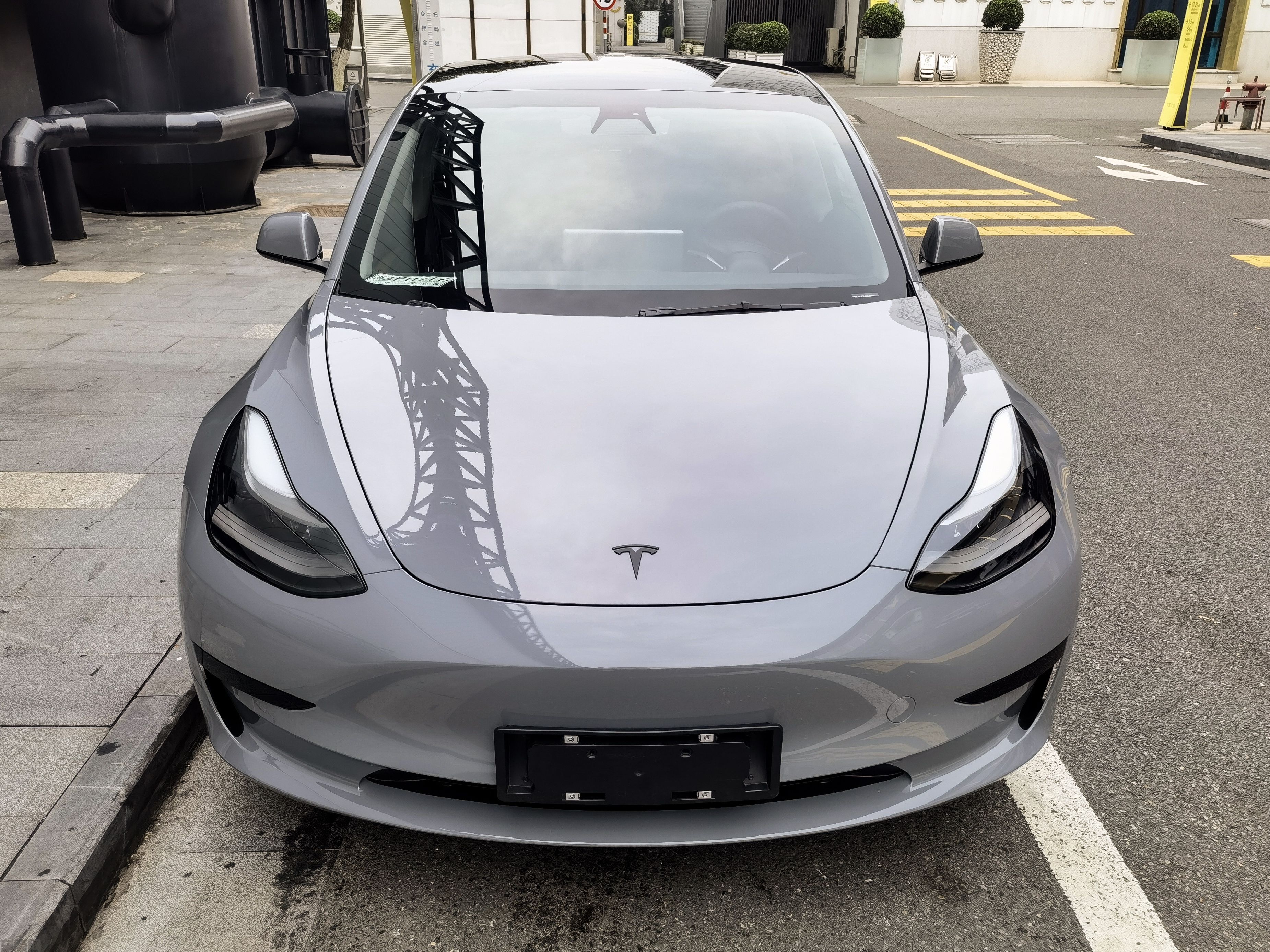特斯拉Model3 纳多灰改色膜 效果图