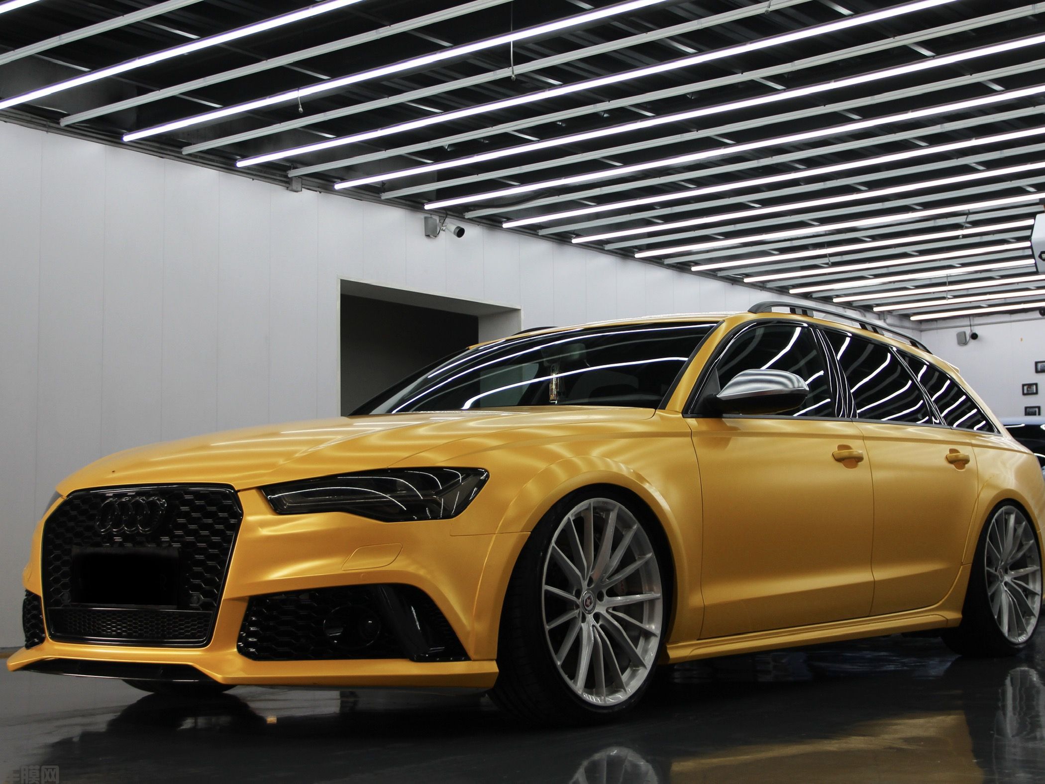 奥迪A6 Allroad 竞速橙改色膜 效果图